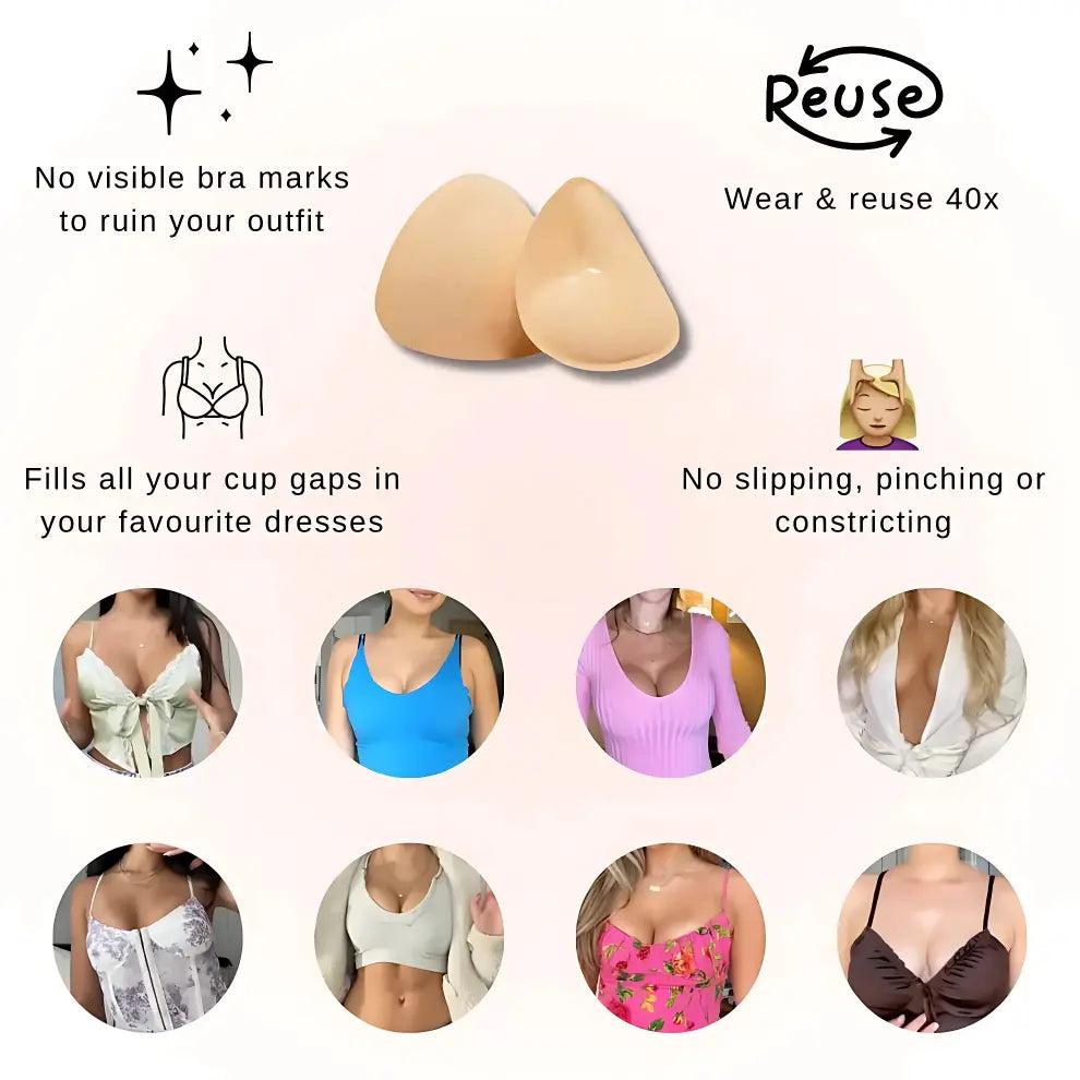 Instant Lift & Boost, Washable & Reusable, Outfit Enhancer